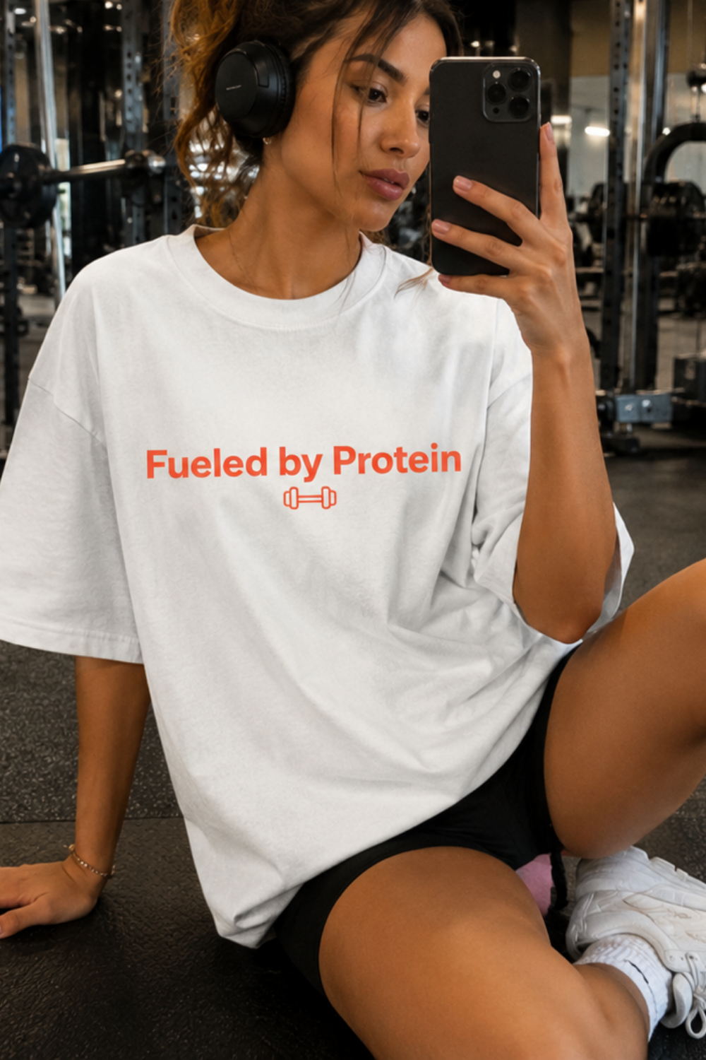 Fueled by Protein Shirt | Gym T-Shirt for Men & Women | Minimal Fitness Tee | Bodybuilding Gift | Oversized Workout Shirt