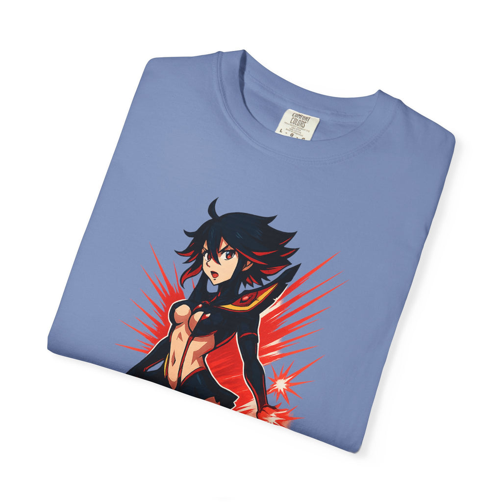 Ryuko KAMUI IGNITION Shirt, Kill la Kill Senketsu Anime Tee, Scissor Blade Pin-Up Pose, Life Fiber Power Top, Comfort Colors Gift