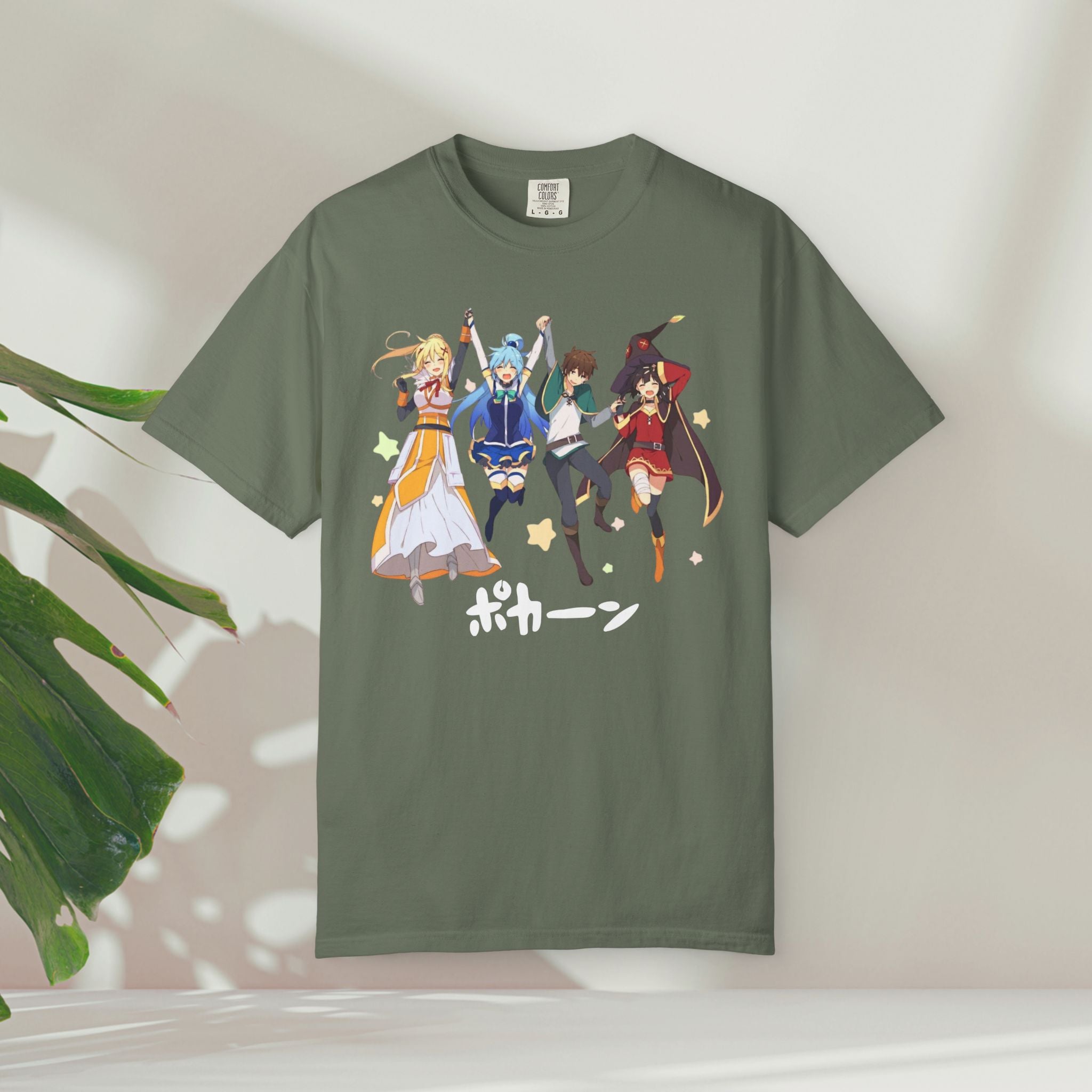 KonoSuba Anime Shirt, Funny Otaku Tee, Megumin Kazuma Aqua Darkness Shirt, Isekai Graphic T-Shirt, Unisex Weeb Gift, Comfort Colors Tee