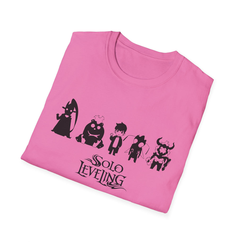 Arise Sung Jinwoo & Friend T-Shirt, Solo Leveling Anime Shirt, Shadow Monarch Graphic Tee, Japanese Manga Otaku Gift, Webtoon Fan Apparel