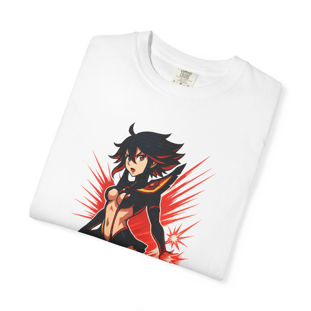 Ryuko KAMUI IGNITION Shirt, Kill la Kill Senketsu Anime Tee, Scissor Blade Pin-Up Pose, Life Fiber Power Top, Comfort Colors Gift