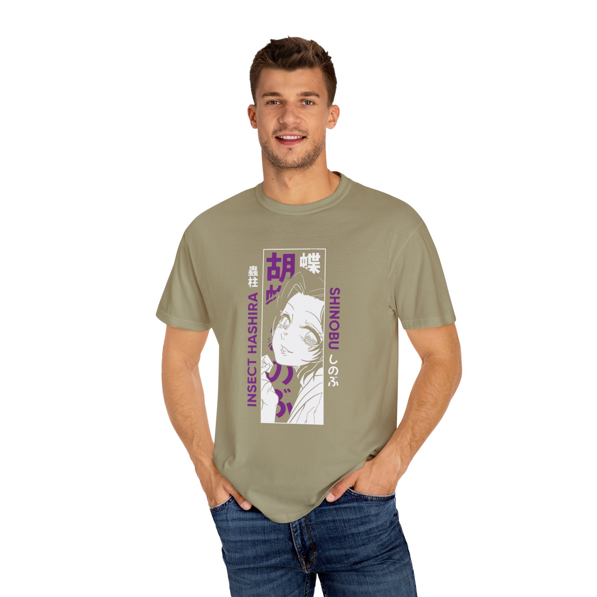 Shinobu Kocho Shirt Demon Slayer Anime Tee, Insect Hashira Graphic Shirts, Kimetsu no Yaiba T-Shirt, Otaku Gift, Japanese Aesthetic