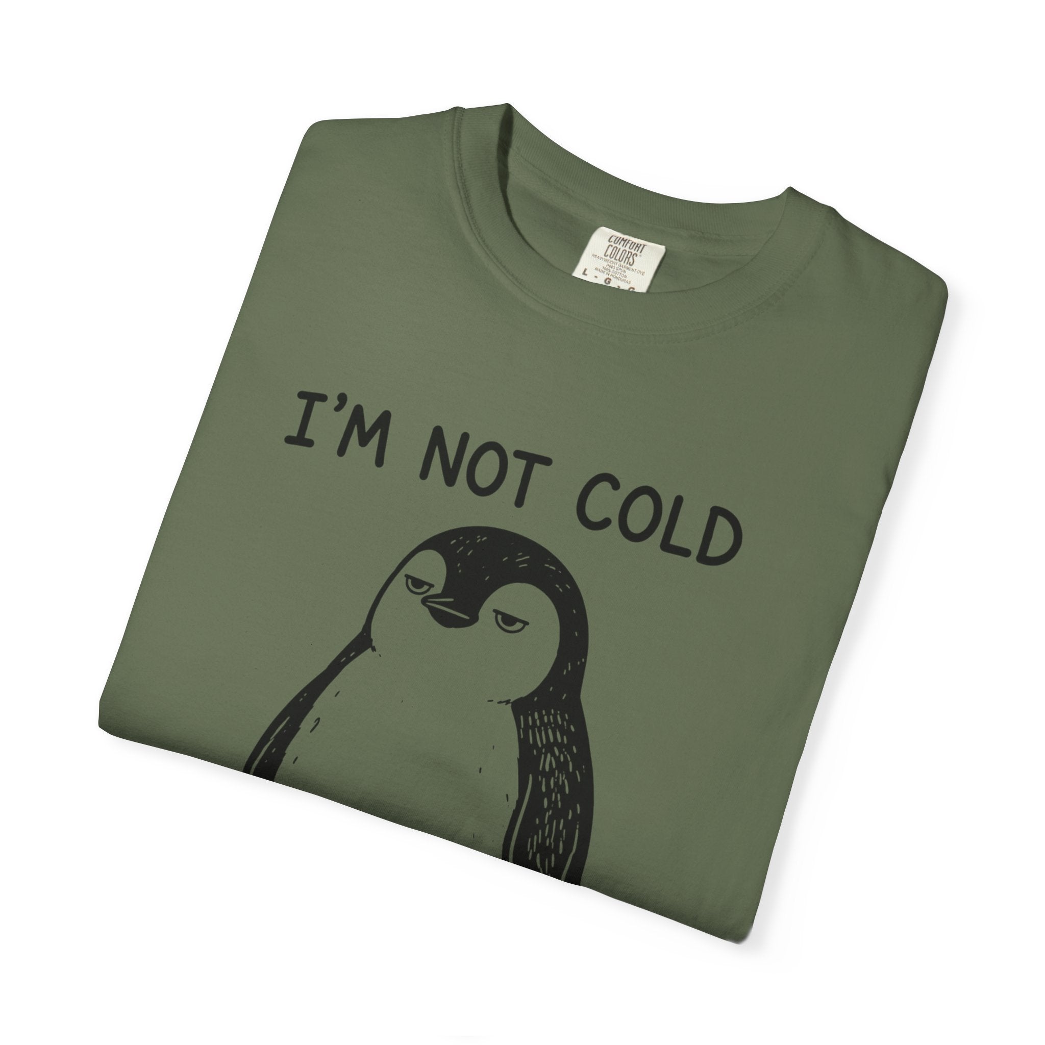 Funny Penguin Graphic T-Shirt – I'm Not Cold I'm Just Cool Like That Oversized Unisex Tee