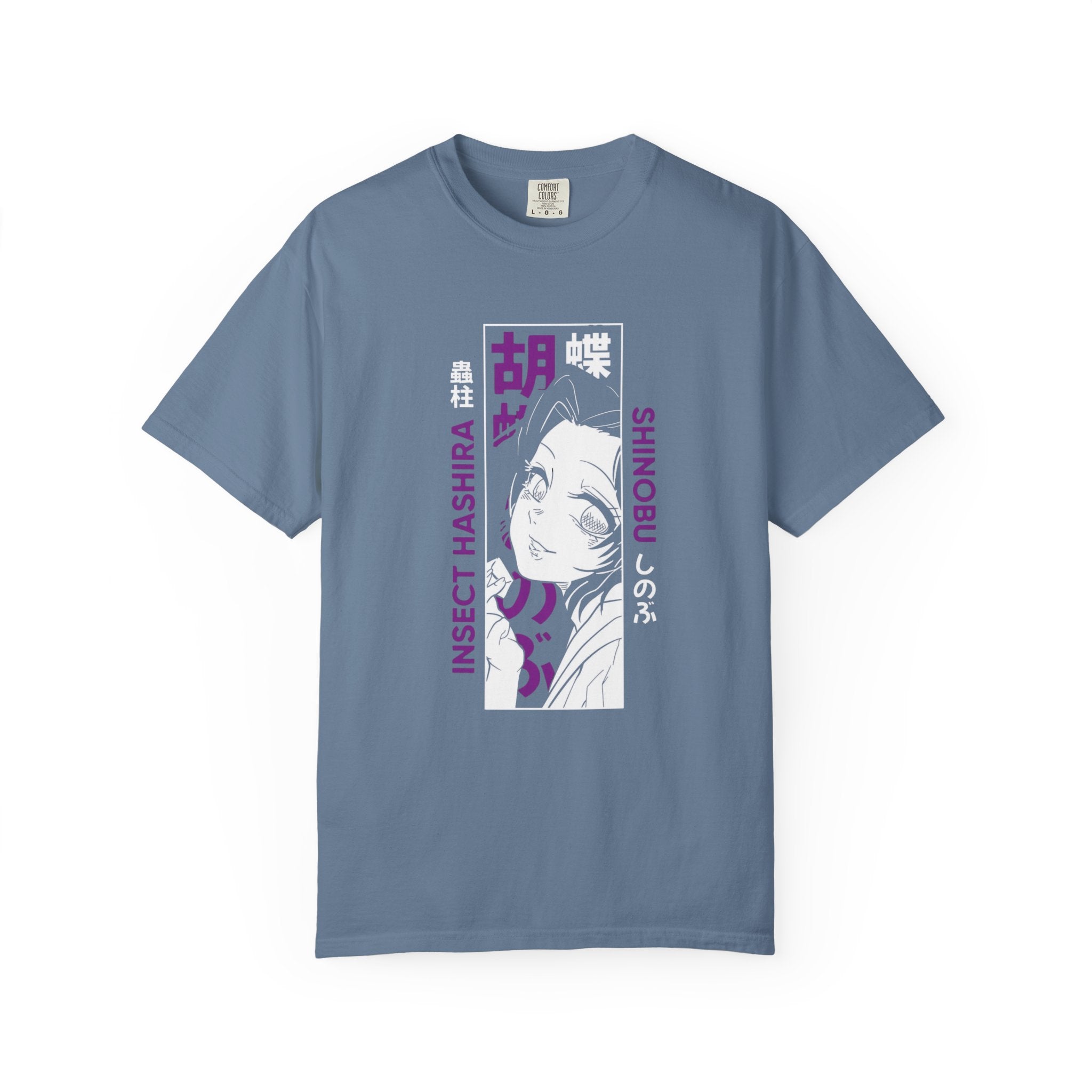 Shinobu Kocho Shirt Demon Slayer Anime Tee, Insect Hashira Graphic Shirts, Kimetsu no Yaiba T-Shirt, Otaku Gift, Japanese Aesthetic