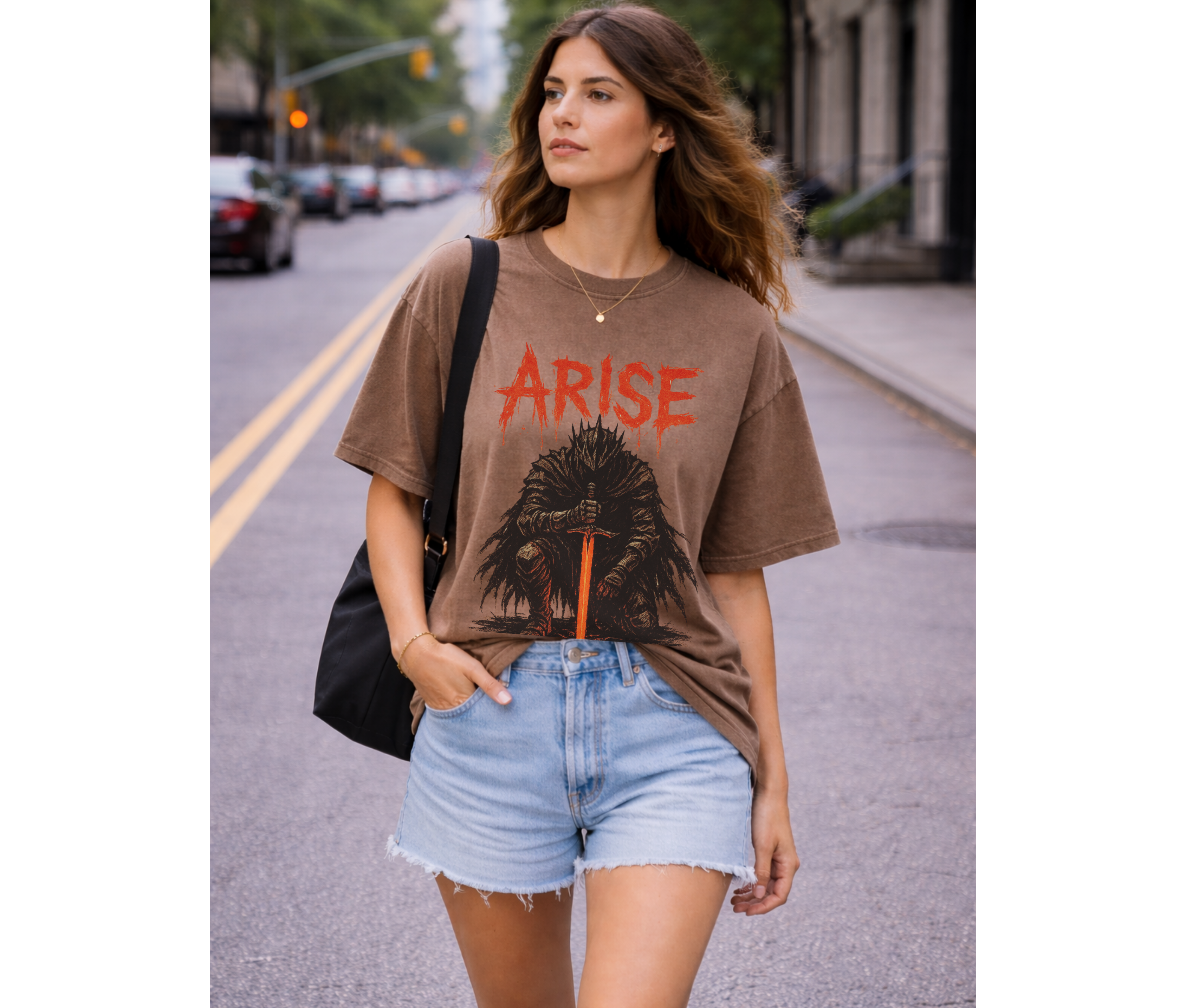 Shadow Monarch Arise – Dark Anime Streetwear Tee