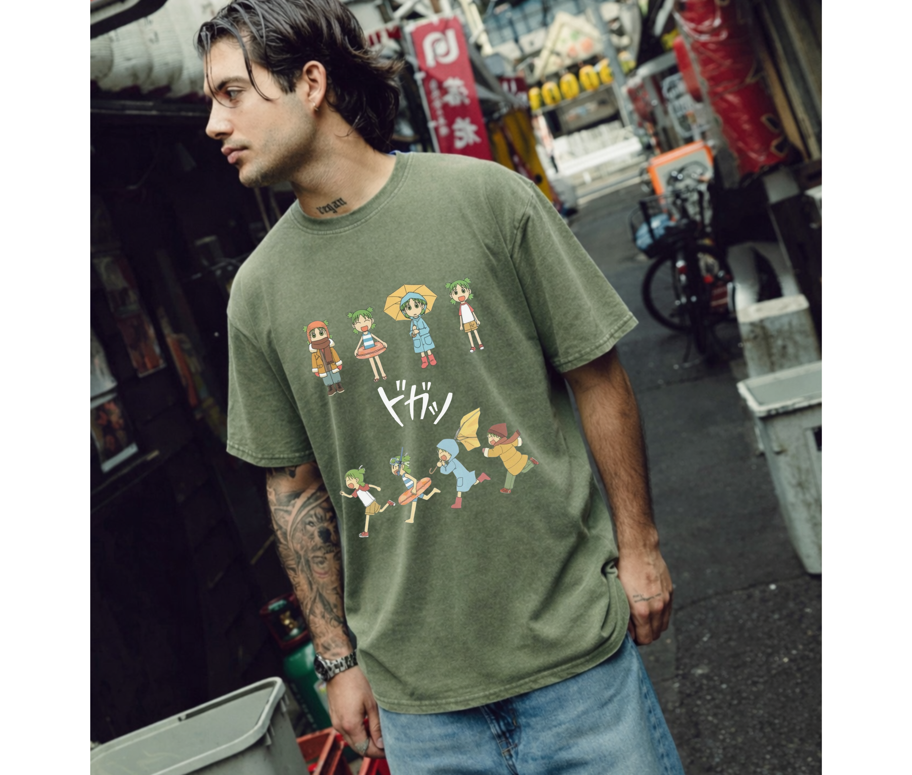 Cute Manga-Inspired Streetwear Graphic T-Shirt | Comfort Colors Tee
