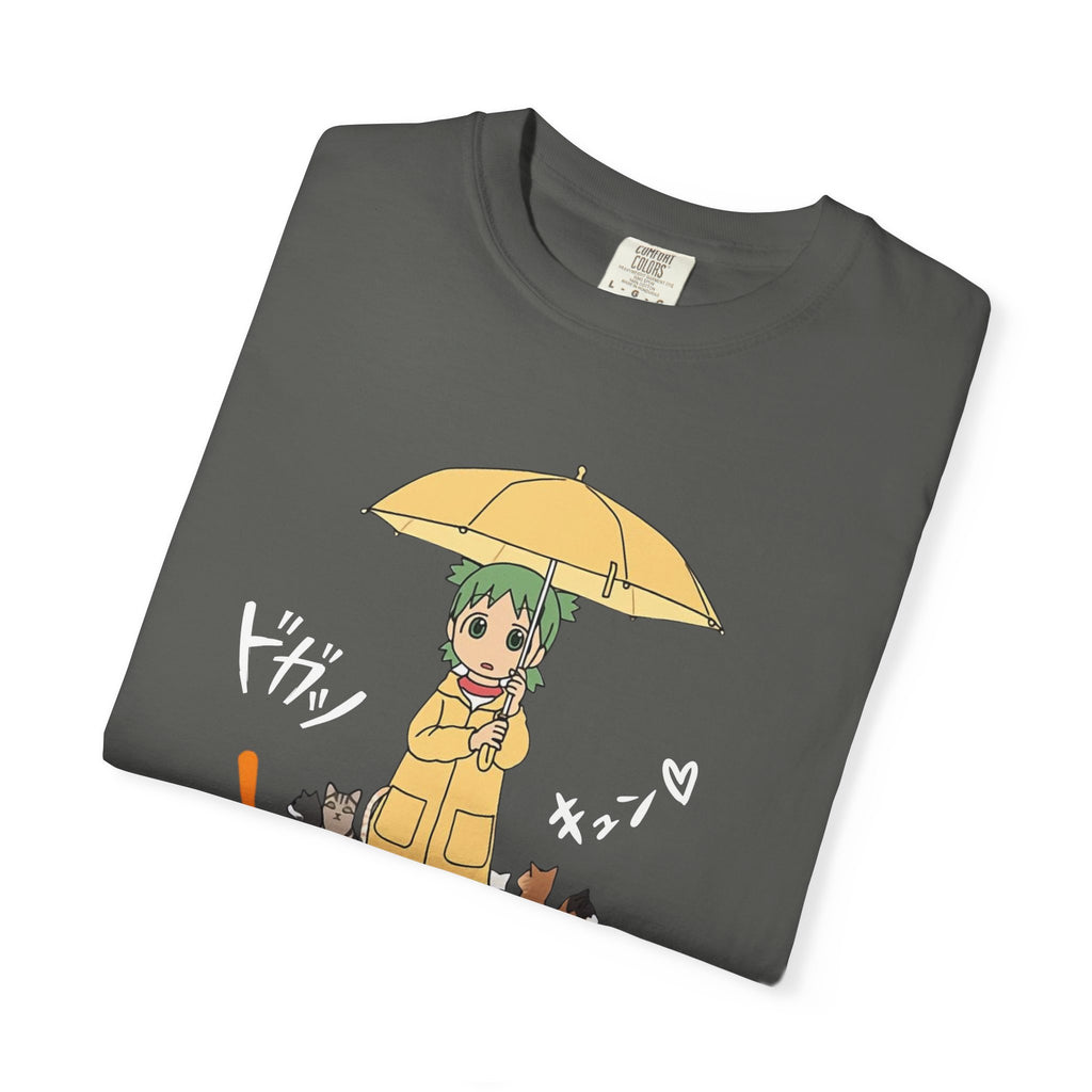 Anime Yotsuba with Cat Graphic T-Shirt