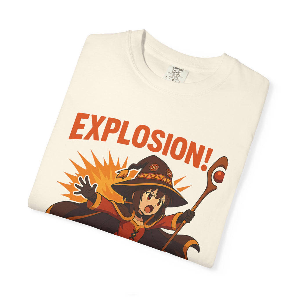 Megumin Explosion Shirt, KonoSuba Anime Tee, Funny Otaku Gift, Comfort Colors Shirt, Chuunibyou Wizard Shirt, Unisex Weeb T-Shirt