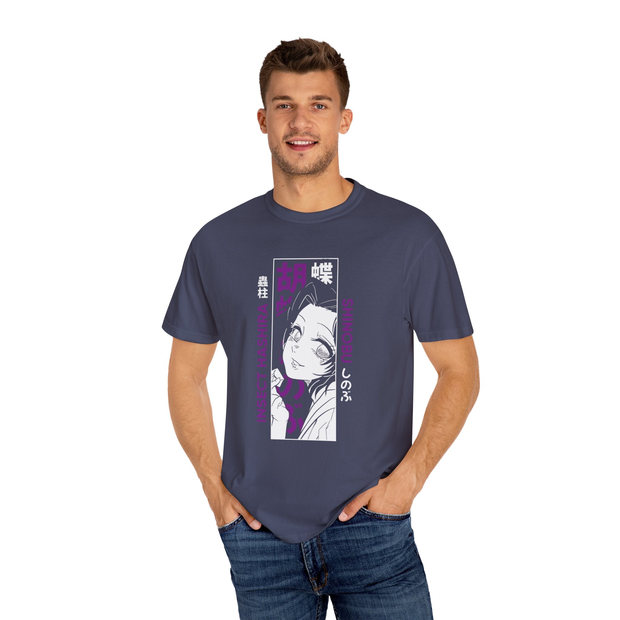Shinobu Kocho Shirt Demon Slayer Anime Tee, Insect Hashira Graphic Shirts, Kimetsu no Yaiba T-Shirt, Otaku Gift, Japanese Aesthetic