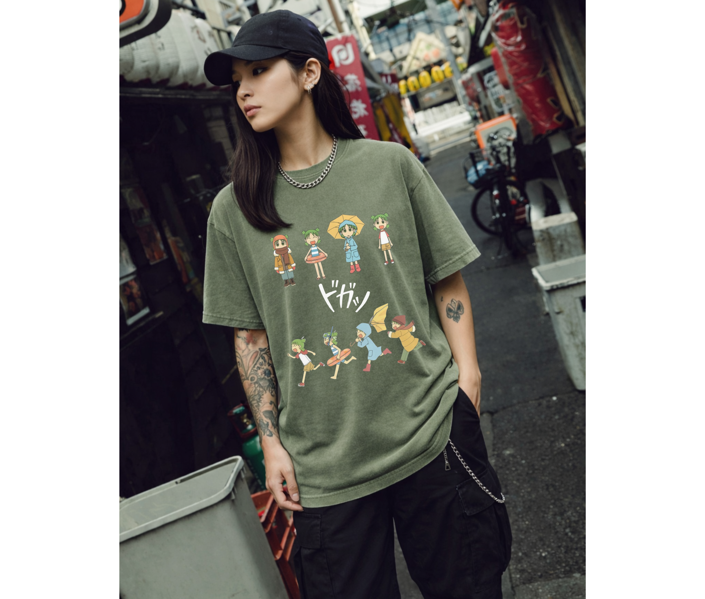 Cute Manga-Inspired Streetwear Graphic T-Shirt | Comfort Colors Tee