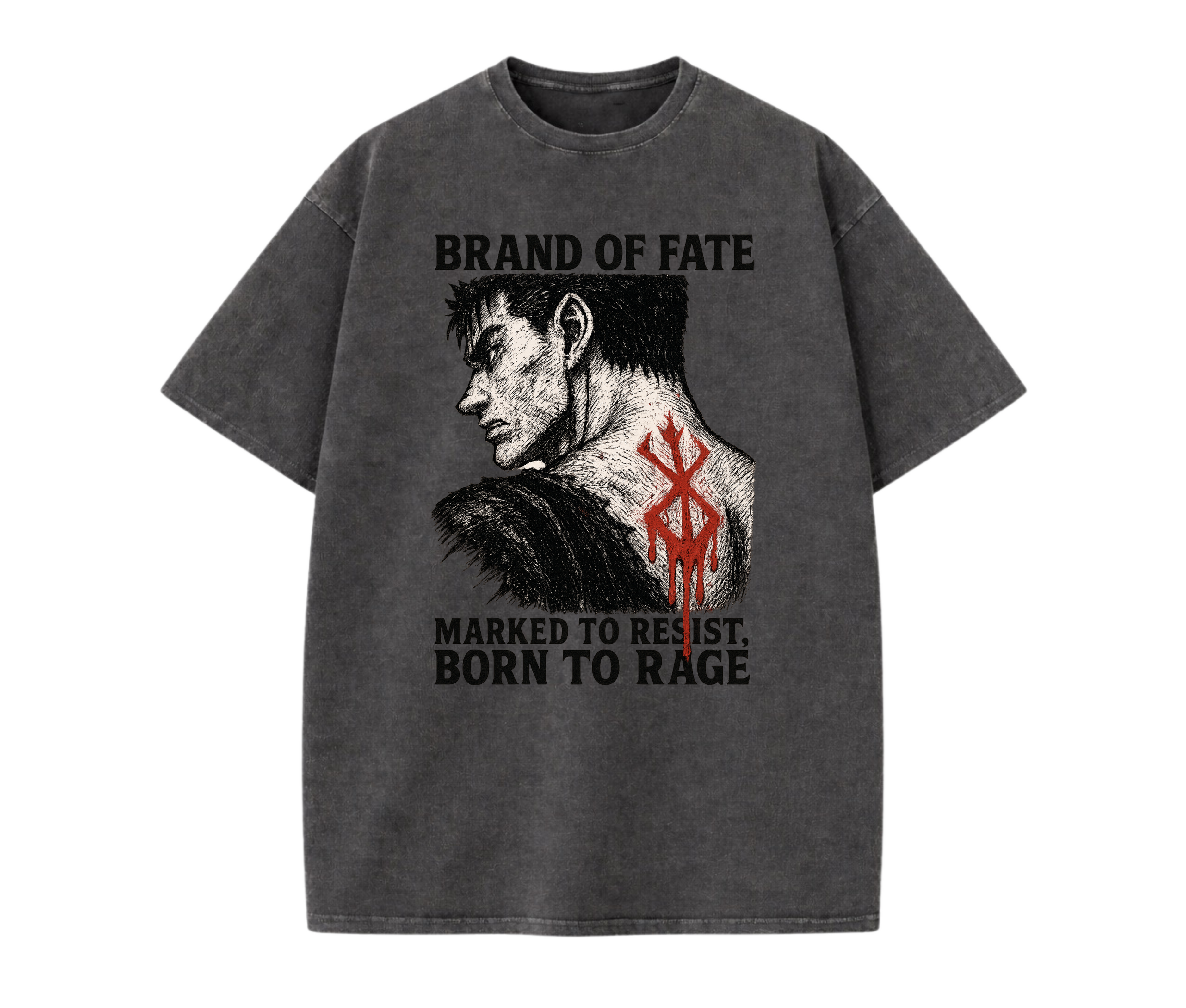 Brand of Fate – Dark Fantasy Anime Streetwear Tee