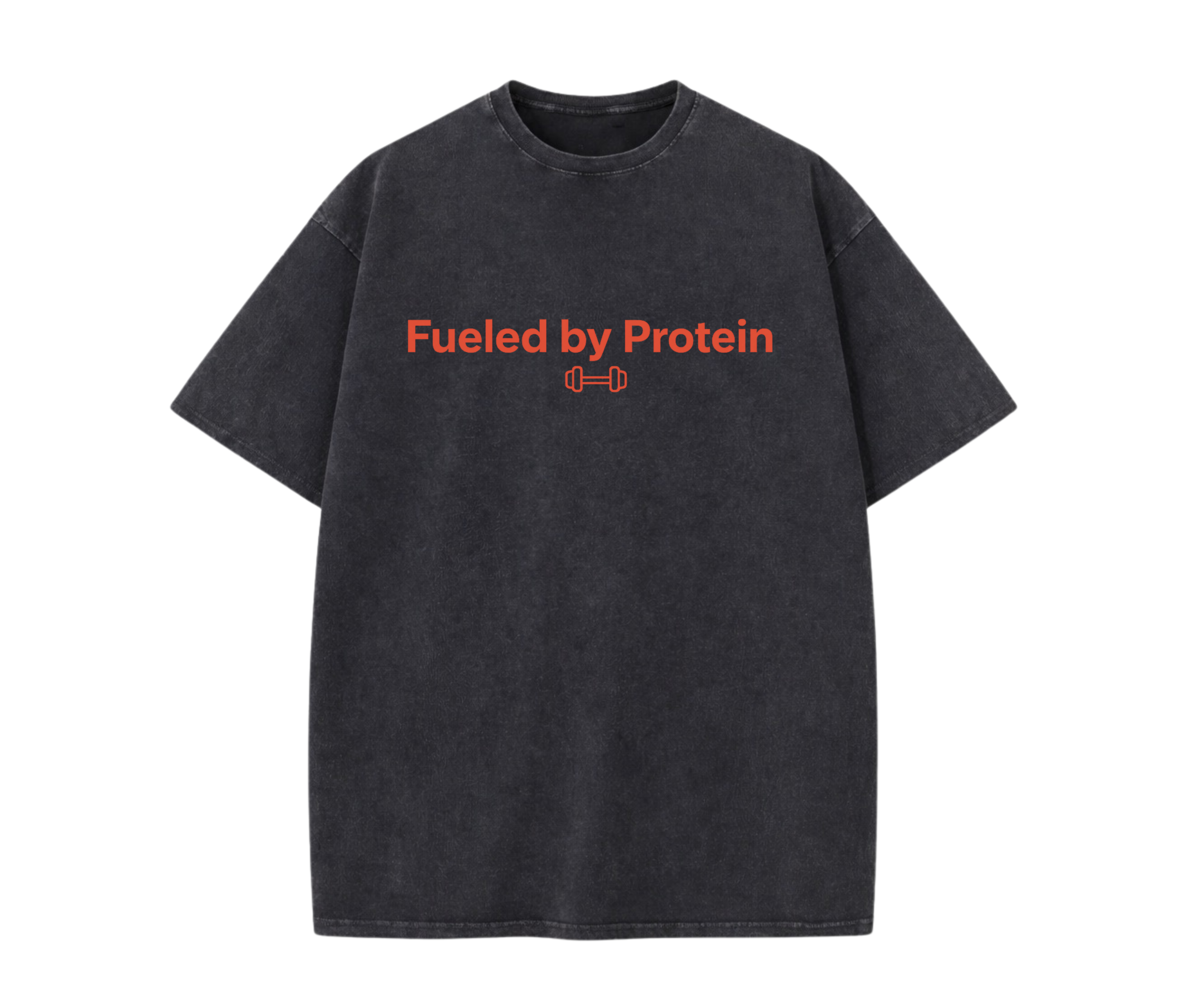 Fueled by Protein Shirt | Gym T-Shirt for Men & Women | Minimal Fitness Tee | Bodybuilding Gift | Oversized Workout Shirt