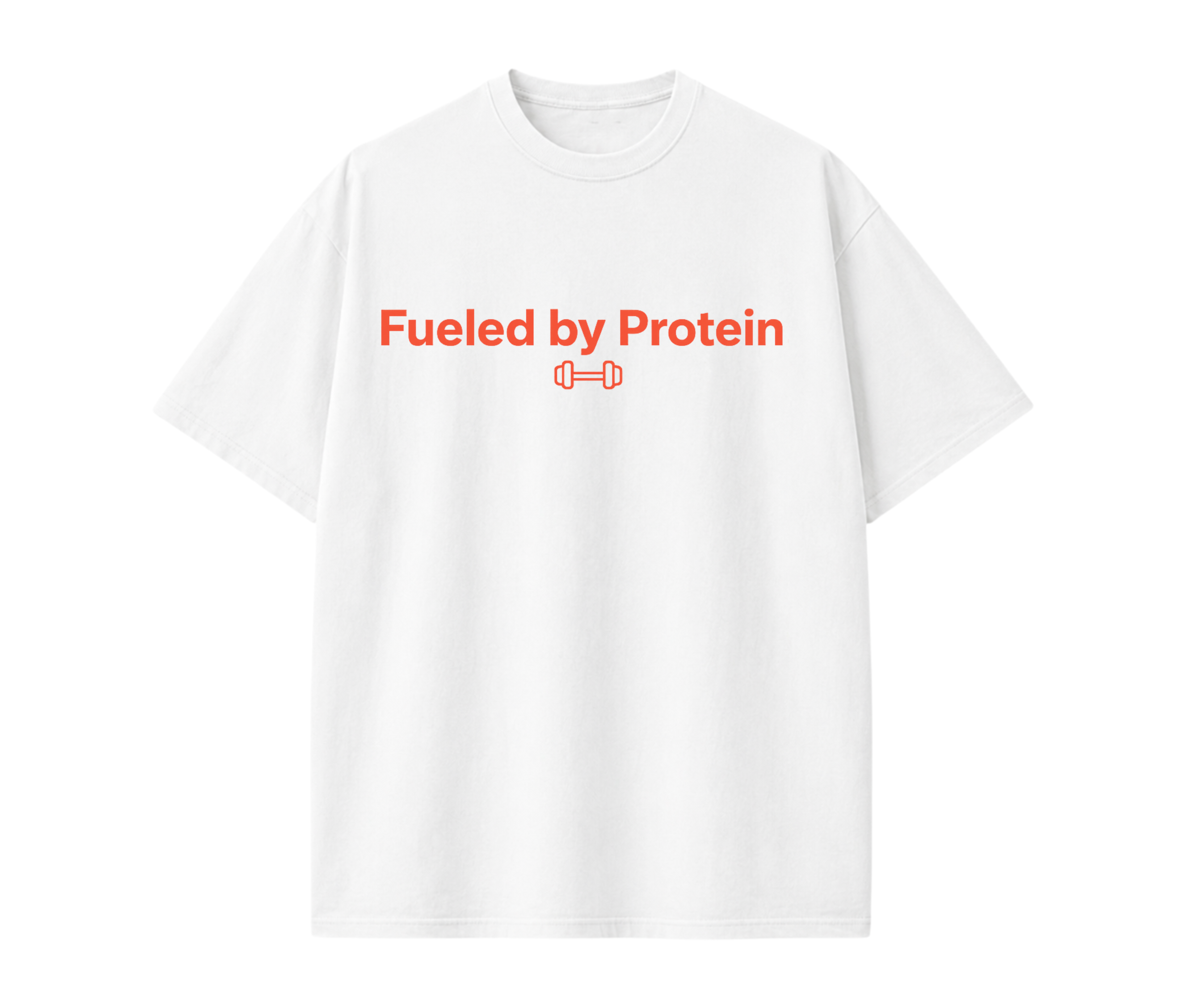 Fueled by Protein Shirt | Gym T-Shirt for Men & Women | Minimal Fitness Tee | Bodybuilding Gift | Oversized Workout Shirt
